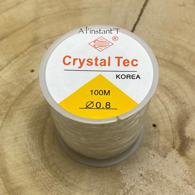 [FS-0_8-100M] Fil élastique silicone longueur 100M (0,8mm)