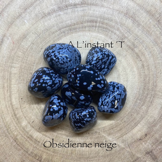 [PR-OBN] Obsidienne Neige A Pierres Roulées