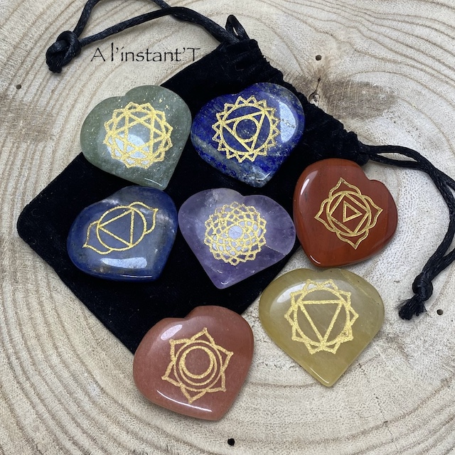 SET 7 Chakra forme coeur