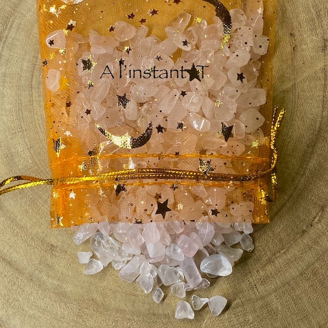 Chips Quartz Rose A 5-8mm 100G
