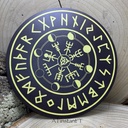 Planche de divination futhark en bois