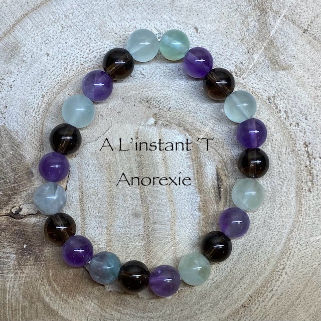 [BANO-16CM] Bracelet Anorexie (16cm, Lilas)