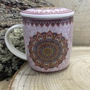 Tasse à thé infuseur Mandala violet