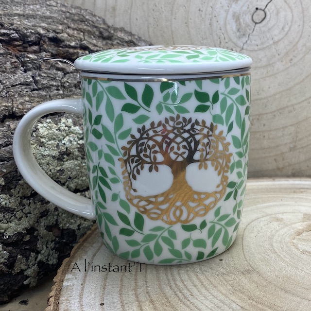 Tasse à thé infuseur Arbre de vie