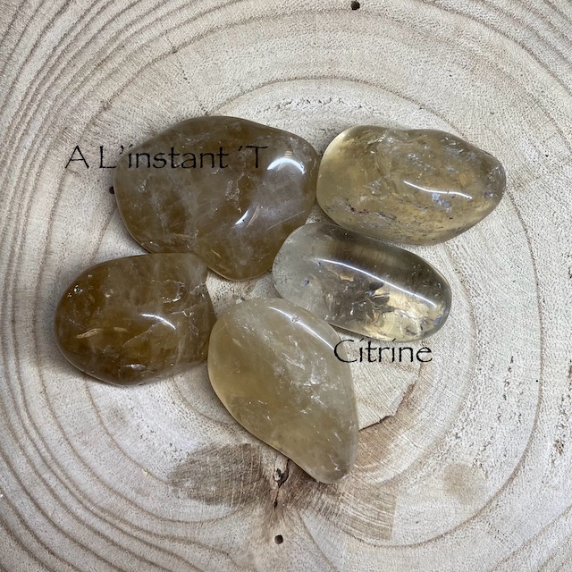 Citrine naturelle AA Pierre Roulées