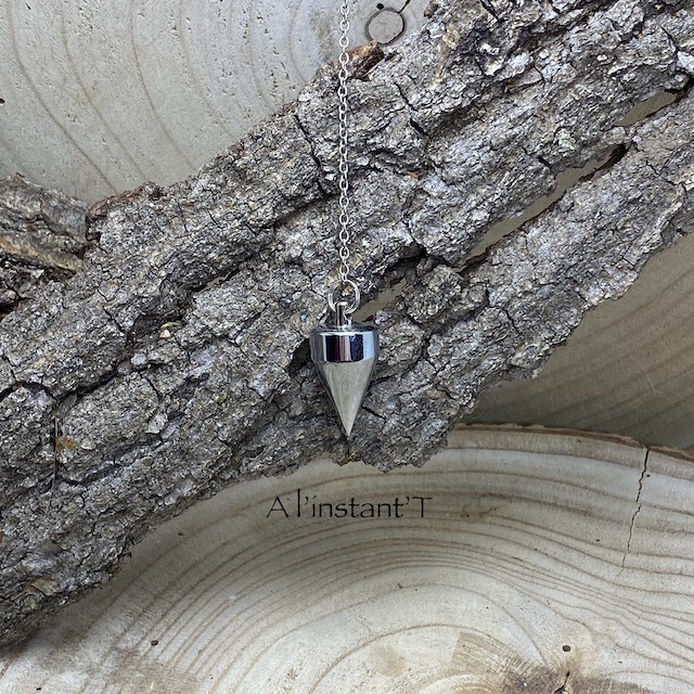 [16537] Pendule en laiton chromé