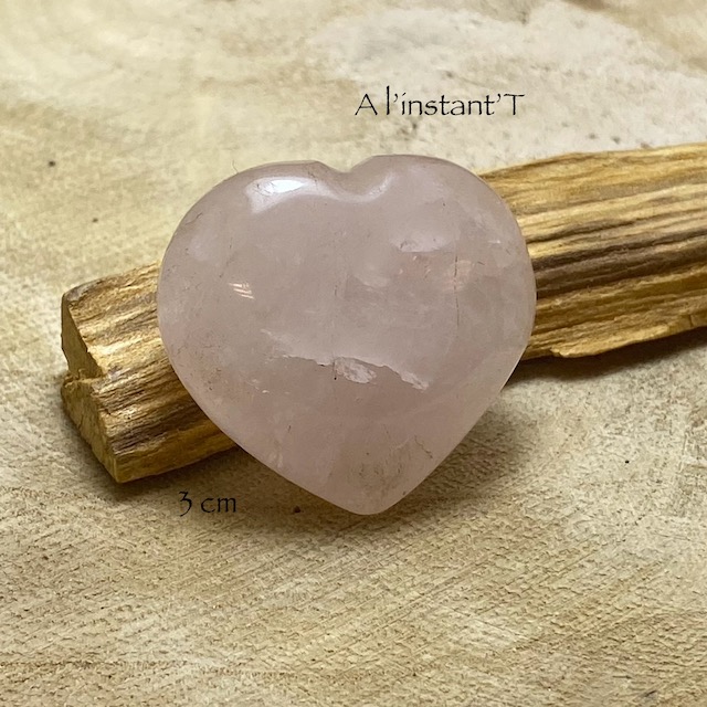 [DM-COEURQRO3] Cœurs Quartz Rose (3cm)