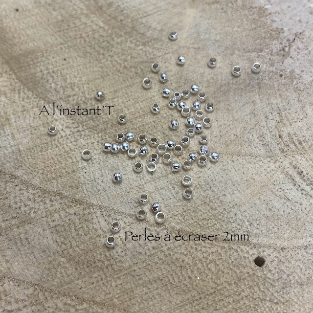 Perles à écraser 200 x 2mm