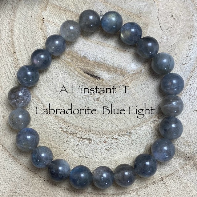 Bracelet Labradorite "Blue Light" Perles 8mm