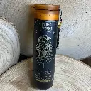 Bougie Good Fortune en verre avec pompon Patchouli & Orange 300g