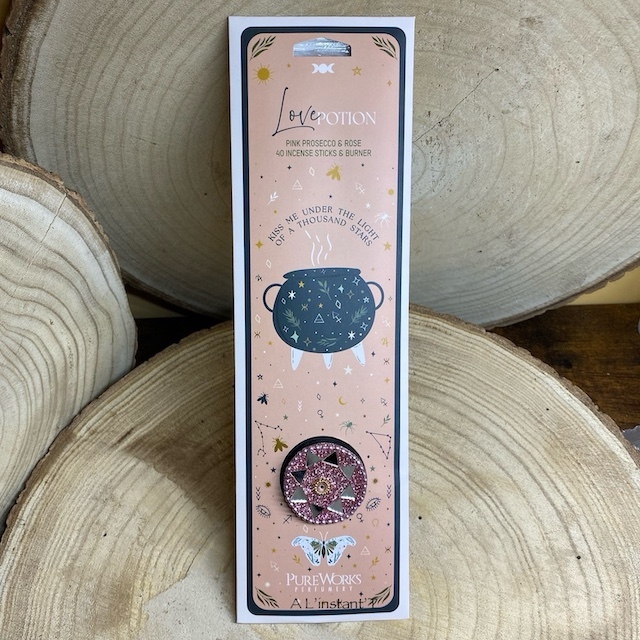 Encens Bâton + Porte-Encens Love Potion (Etui)