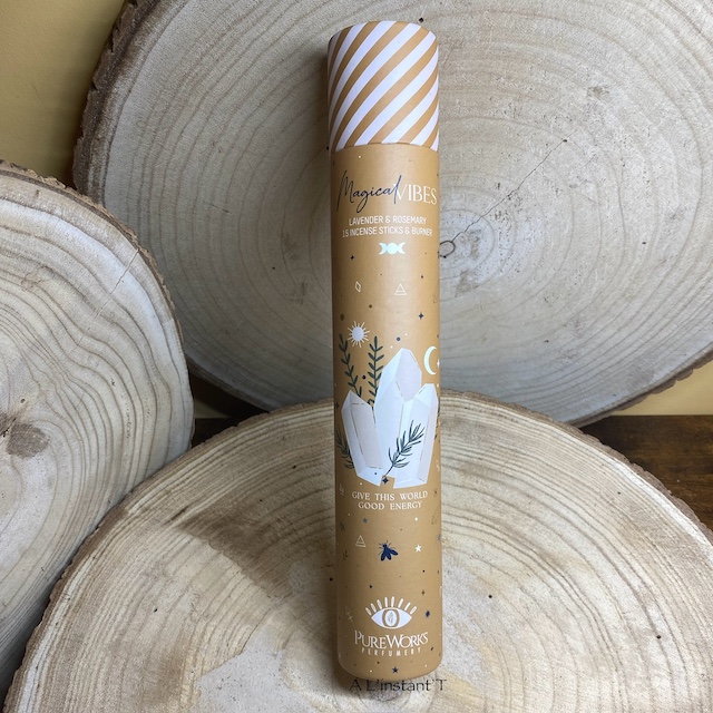 [64789] Encens Bâton + Porte-Encens Magical Vibes (Tube)