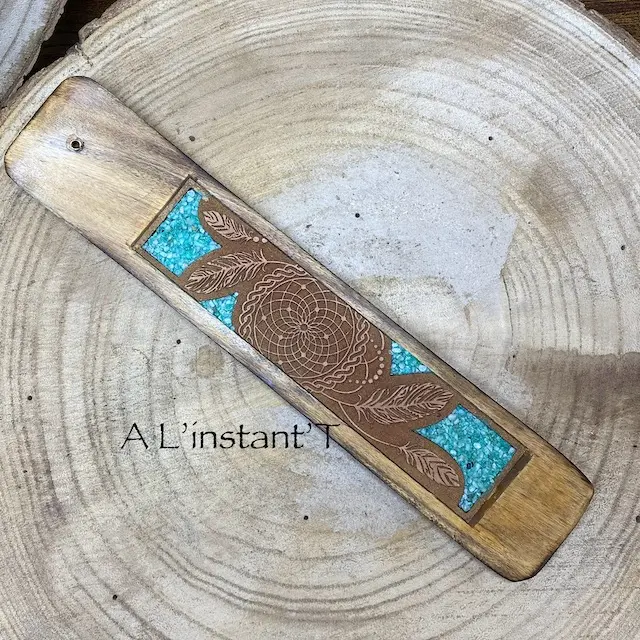 Porte-encens attrape-rêves amazonite