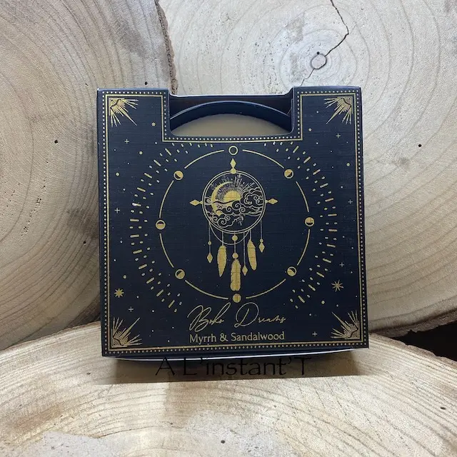 [75776] Bougie parfumée Esotéric Boho Dreams - Myrrhe et Bois de Santal 200 gr