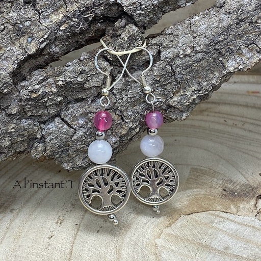 Boucles d'Oreilles Arbre de Vie