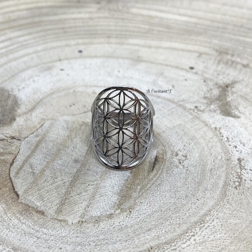 [BAG-VIE1] Bague Fleur de vie 