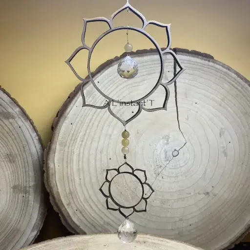 Attrape Soleil Lotus Calcite jaune 