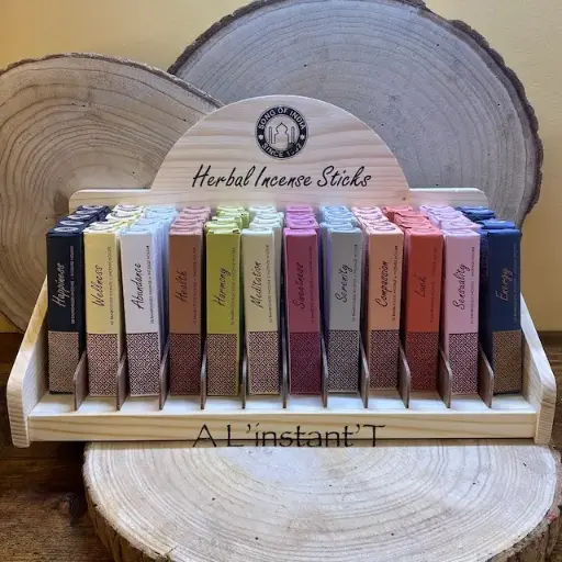 Encens aux herbes sans bambou + porte-encens