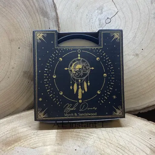 [75776] Bougie parfumée Esotéric Boho Dreams - Myrrhe et Bois de Santal 200 gr