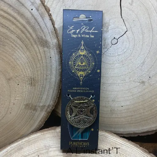 [75802] Encens Bâton Esotéric Eye of Providence - Sauge & White tea 25 grs
